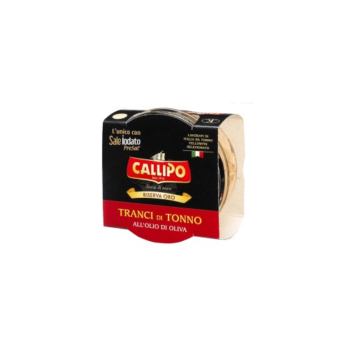 Tranci di Tonno Callipo in Vetro all'Olio di Oliva gr. 140